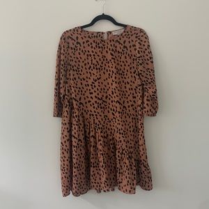 Size Small Leopard print 3/4 sleeve Dress